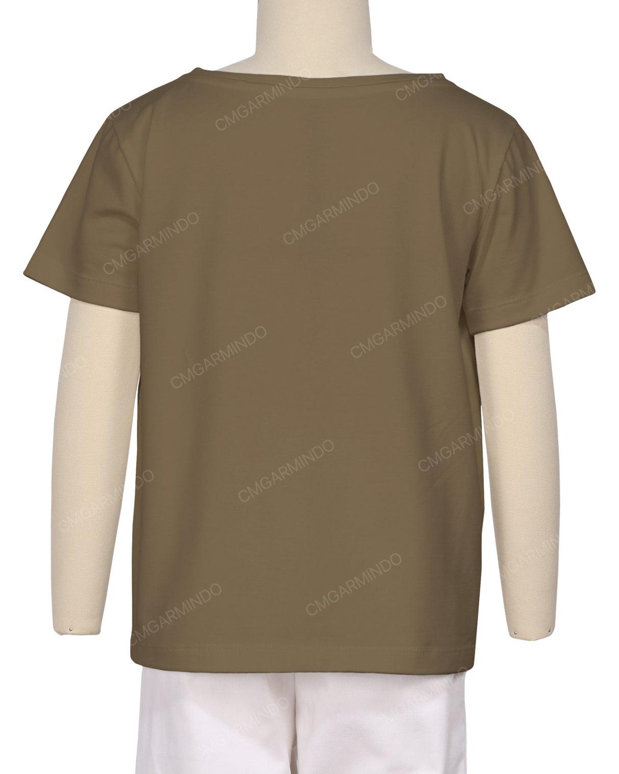 Relaxed Short Sleeve Boat Neck T-shirt