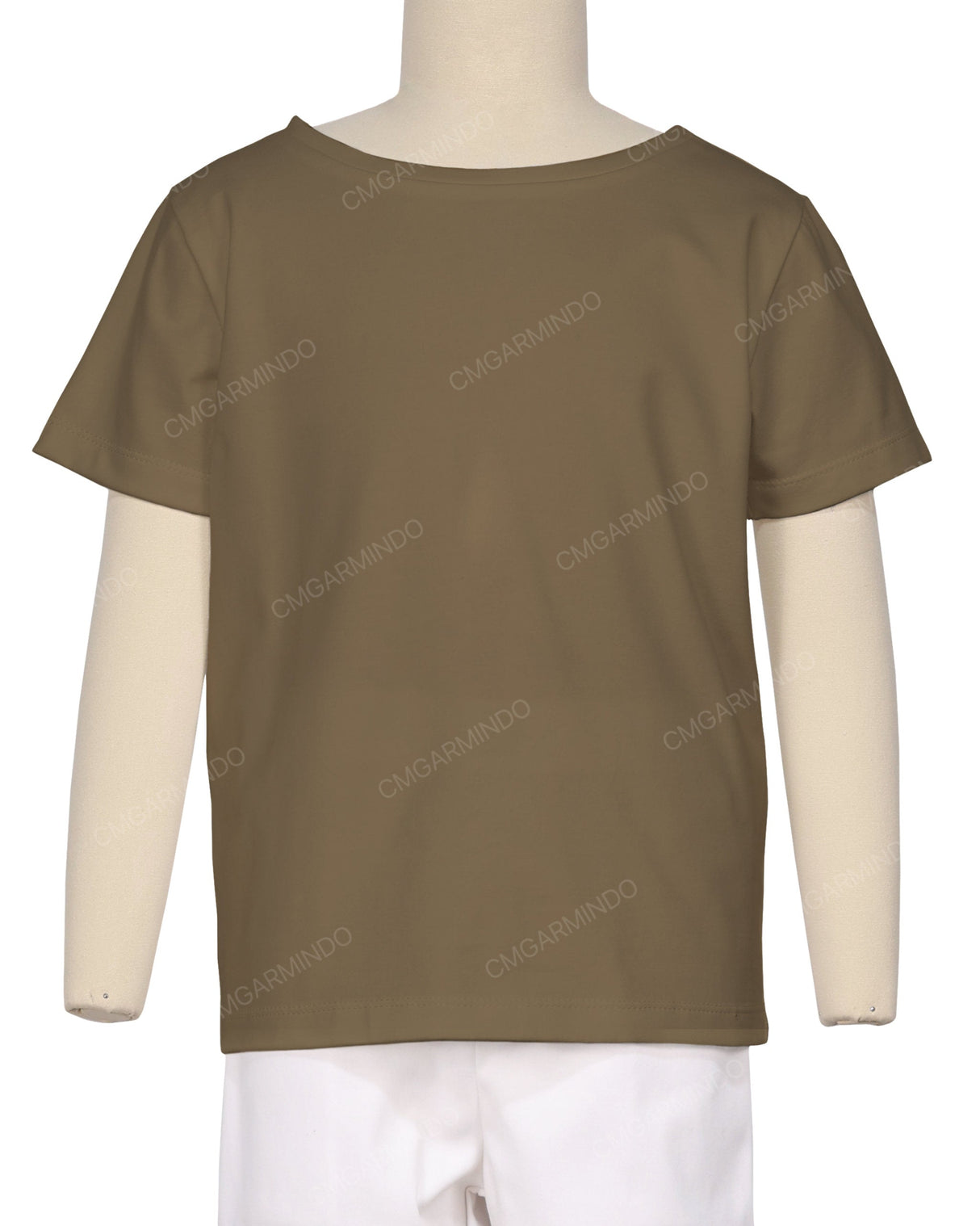 Relaxed Short Sleeve Boat Neck T-shirt