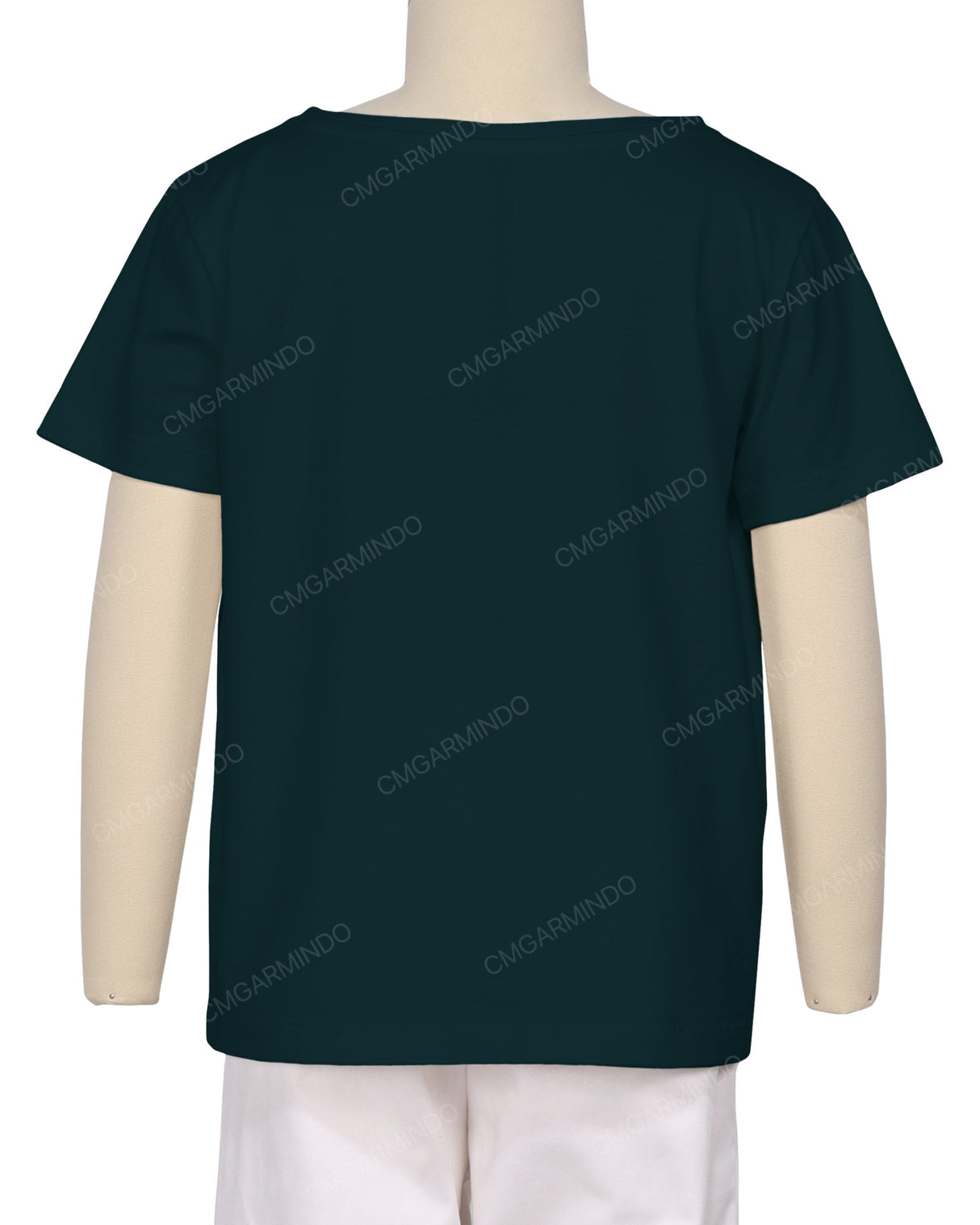 Relaxed Short Sleeve Boat Neck T-shirt