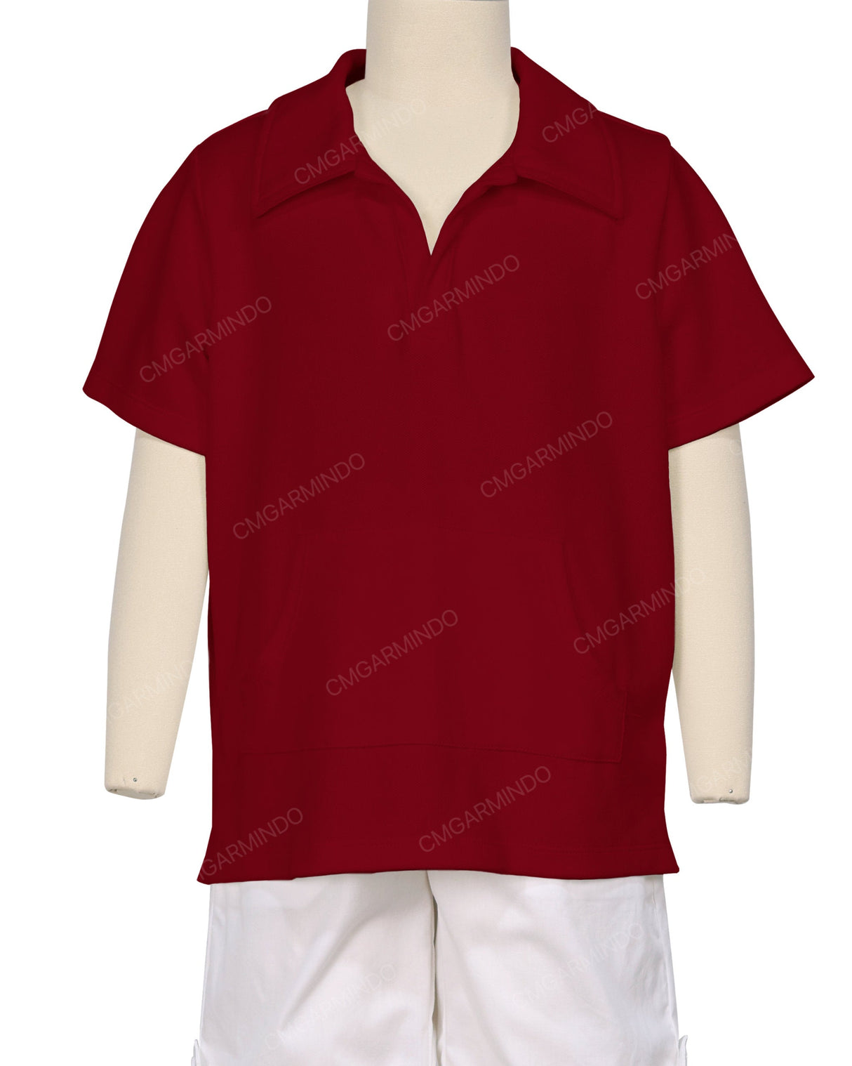 Oversized Short Sleeve Polo T-Shirt