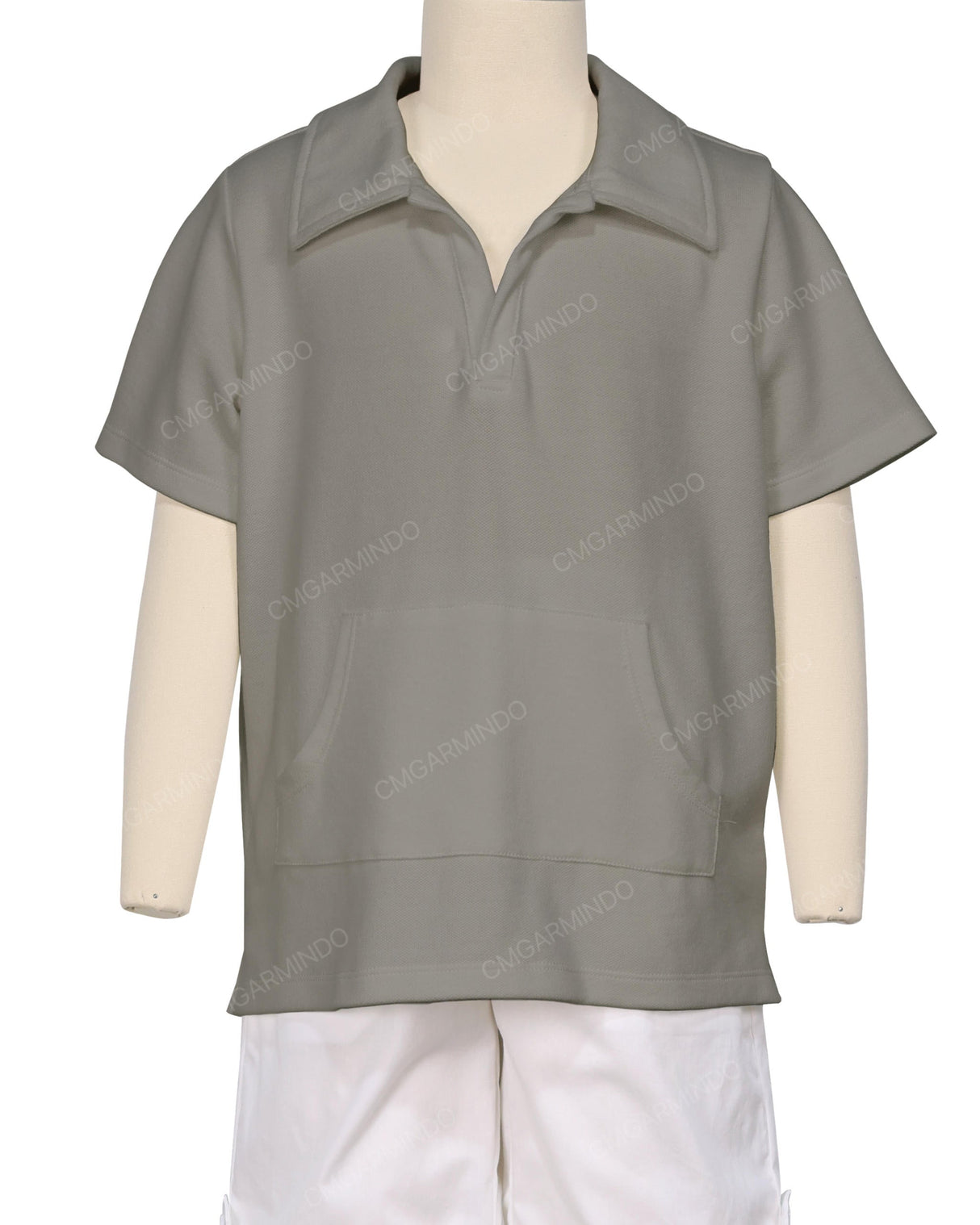 Oversized Short Sleeve Polo T-Shirt