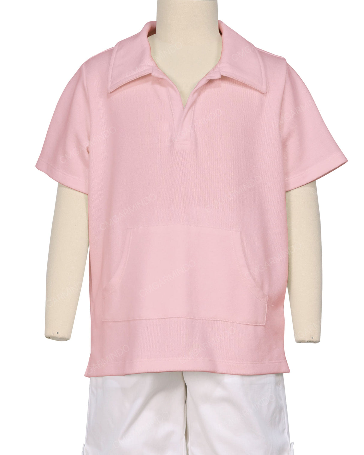Oversized Short Sleeve Polo T-Shirt