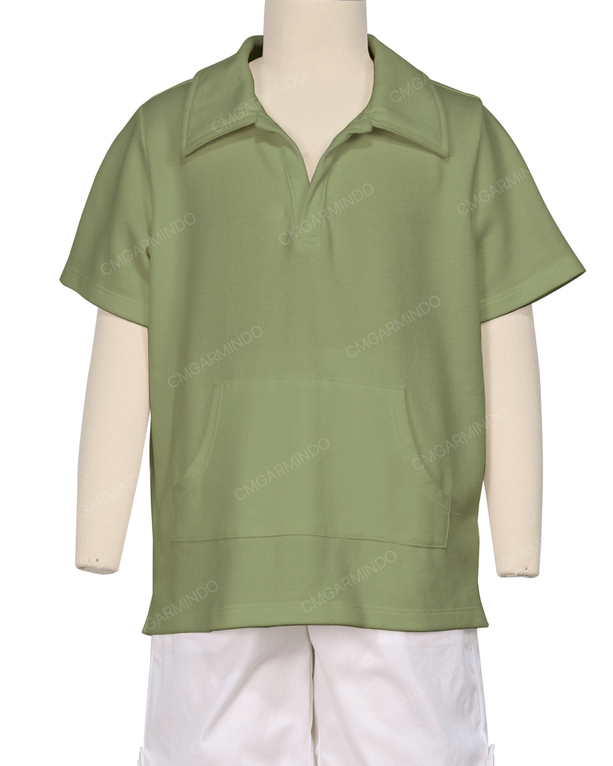 Oversized Short Sleeve Polo T-Shirt