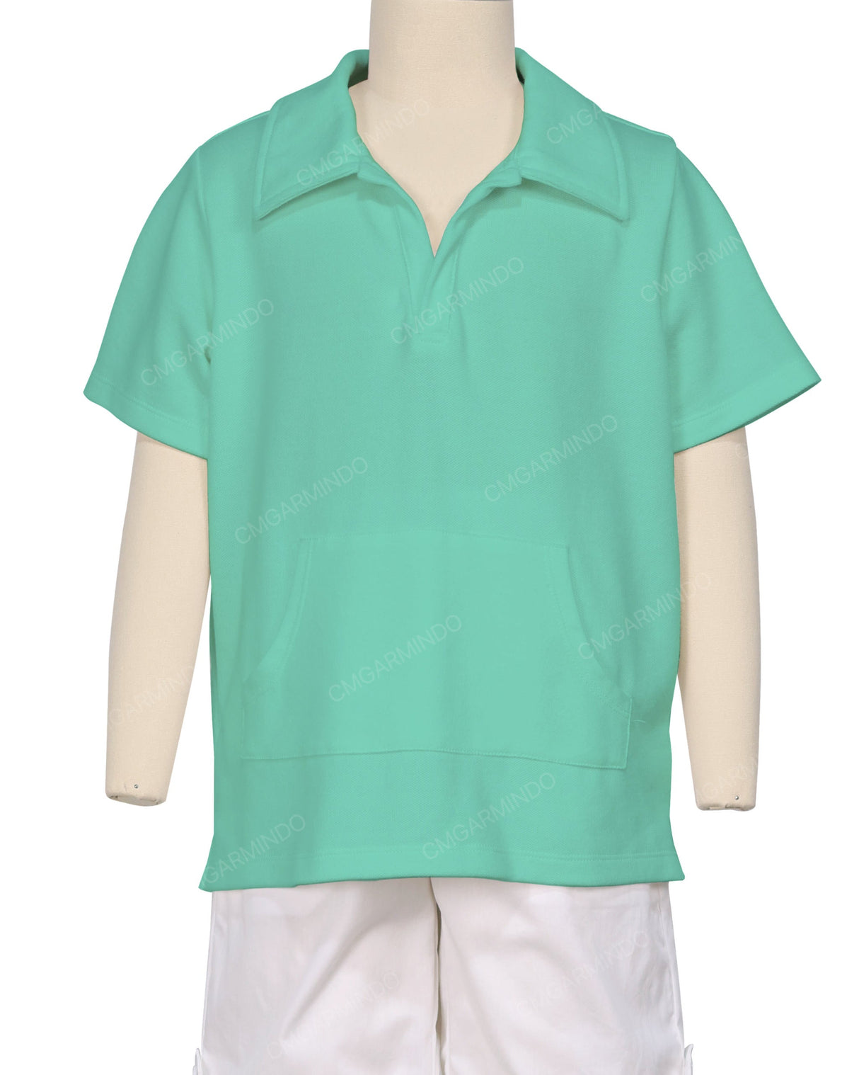 Oversized Short Sleeve Polo T-Shirt