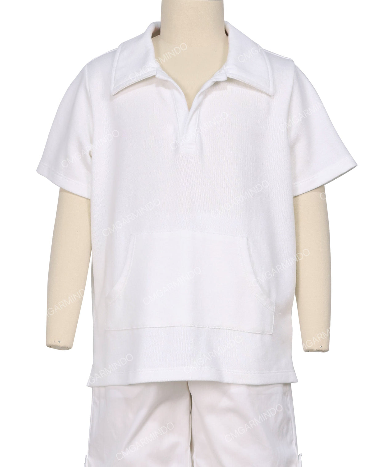 Oversized Short Sleeve Polo T-Shirt