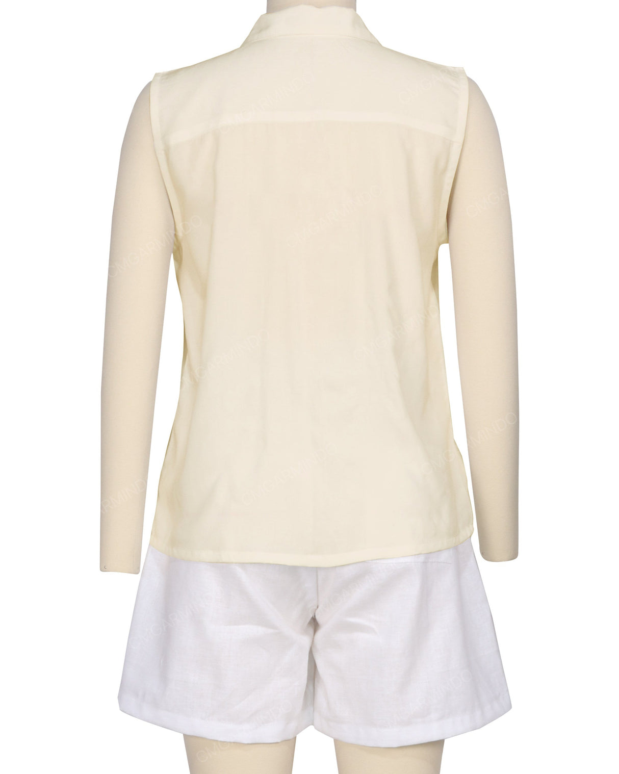 Sleeveless Button Up Shirt