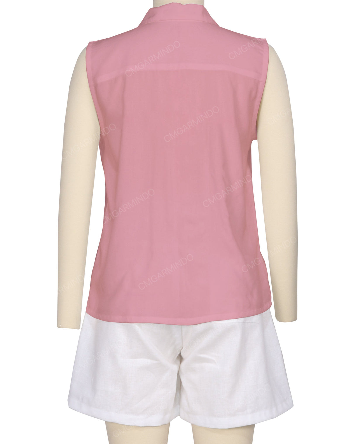 Sleeveless Button Up Shirt