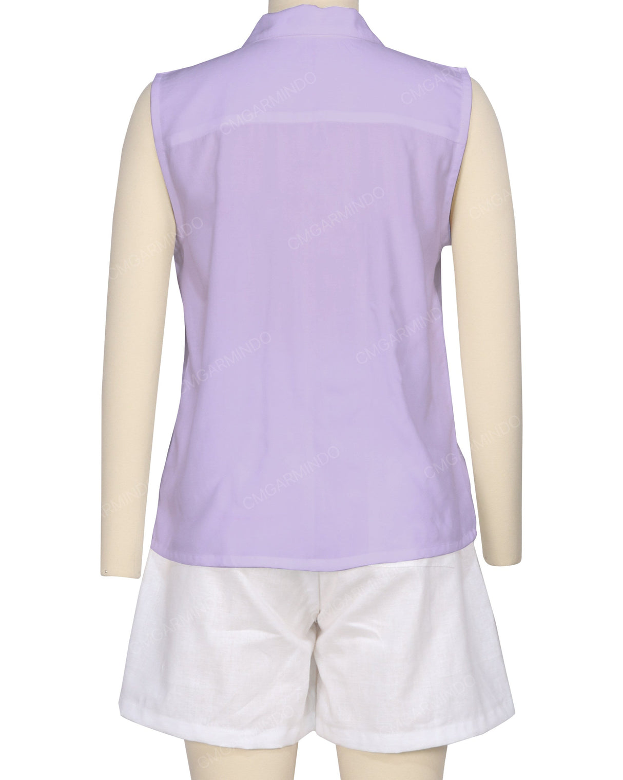 Sleeveless Button Up Shirt