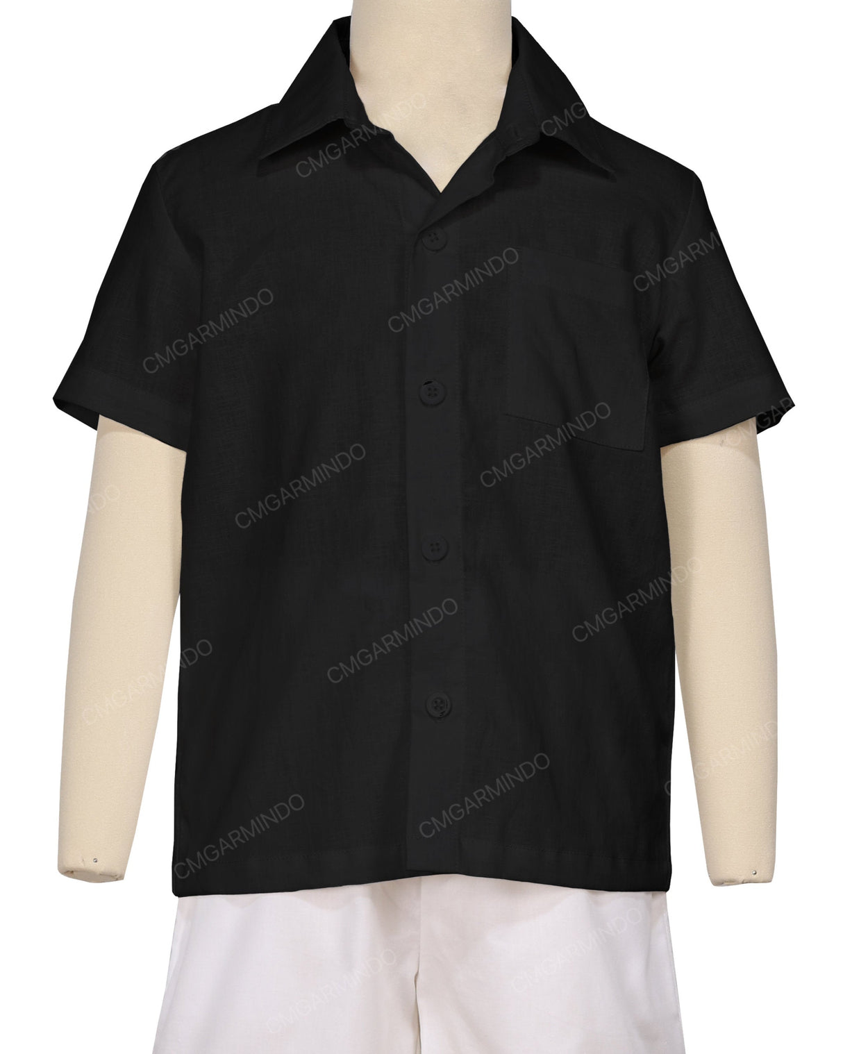 Regular Short Sleeve Button Up Shirt