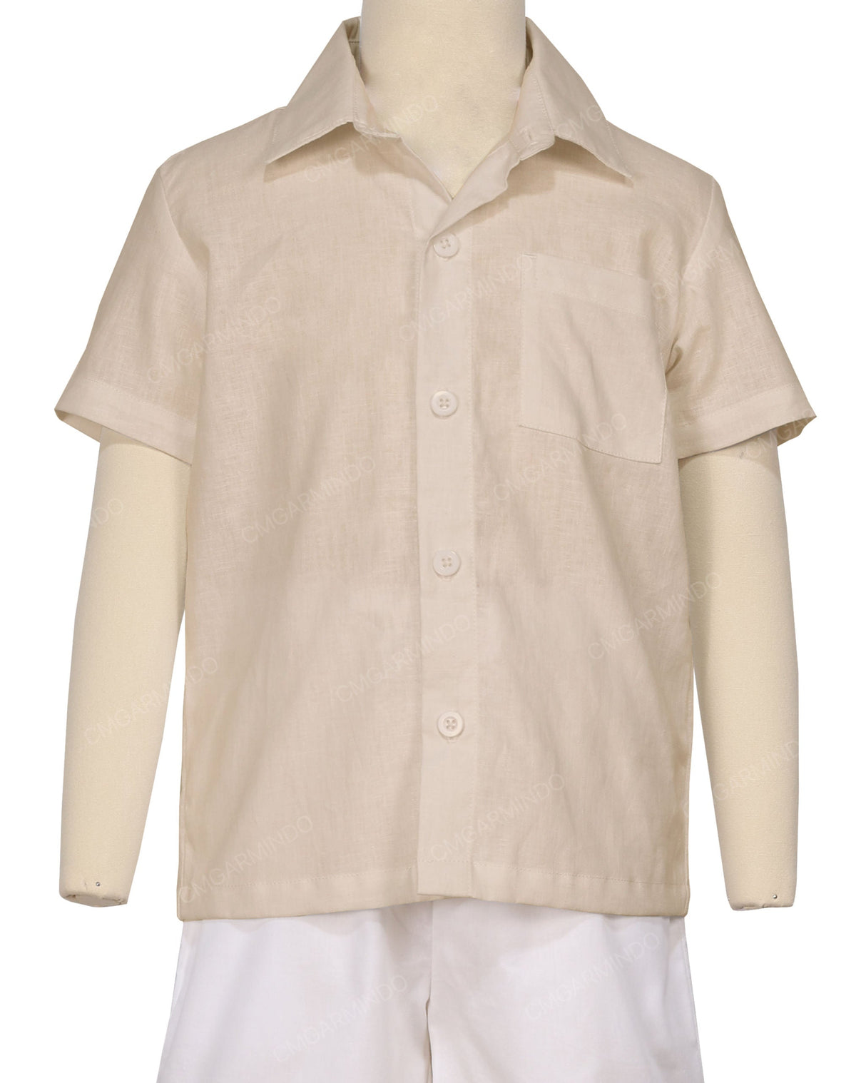 Regular Short Sleeve Button Up Shirt