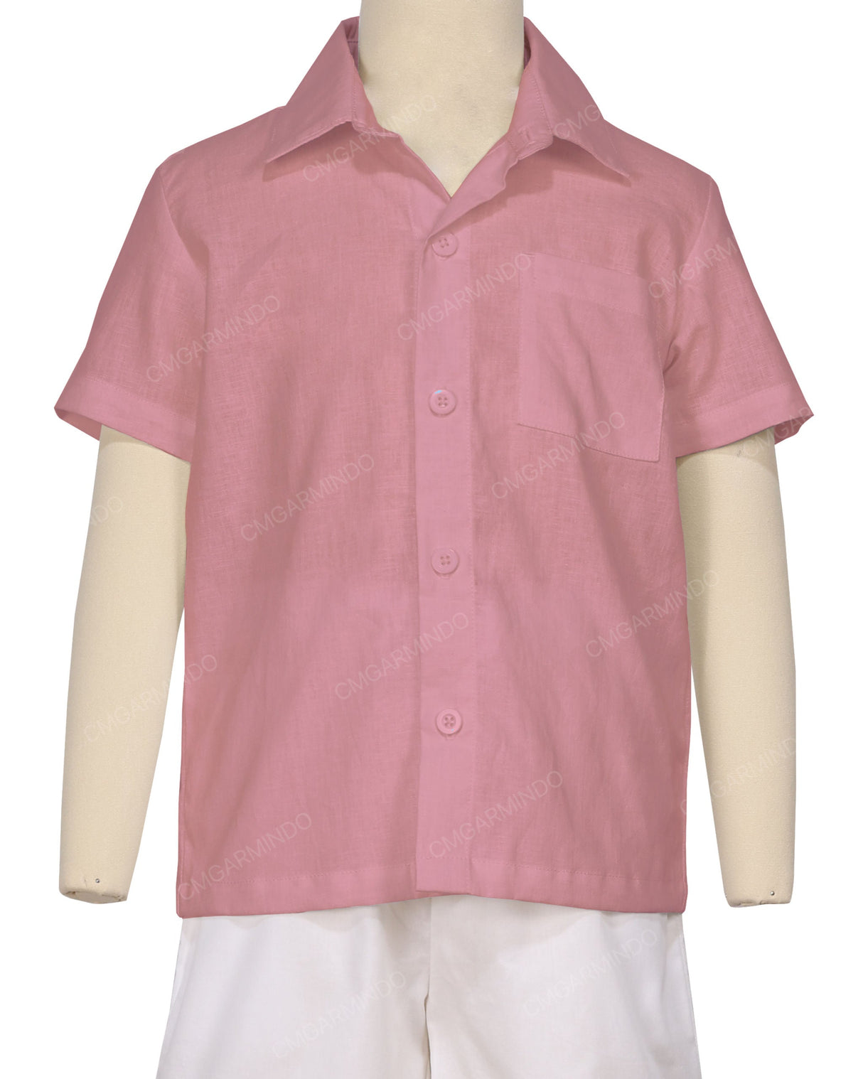 Regular Short Sleeve Button Up Shirt