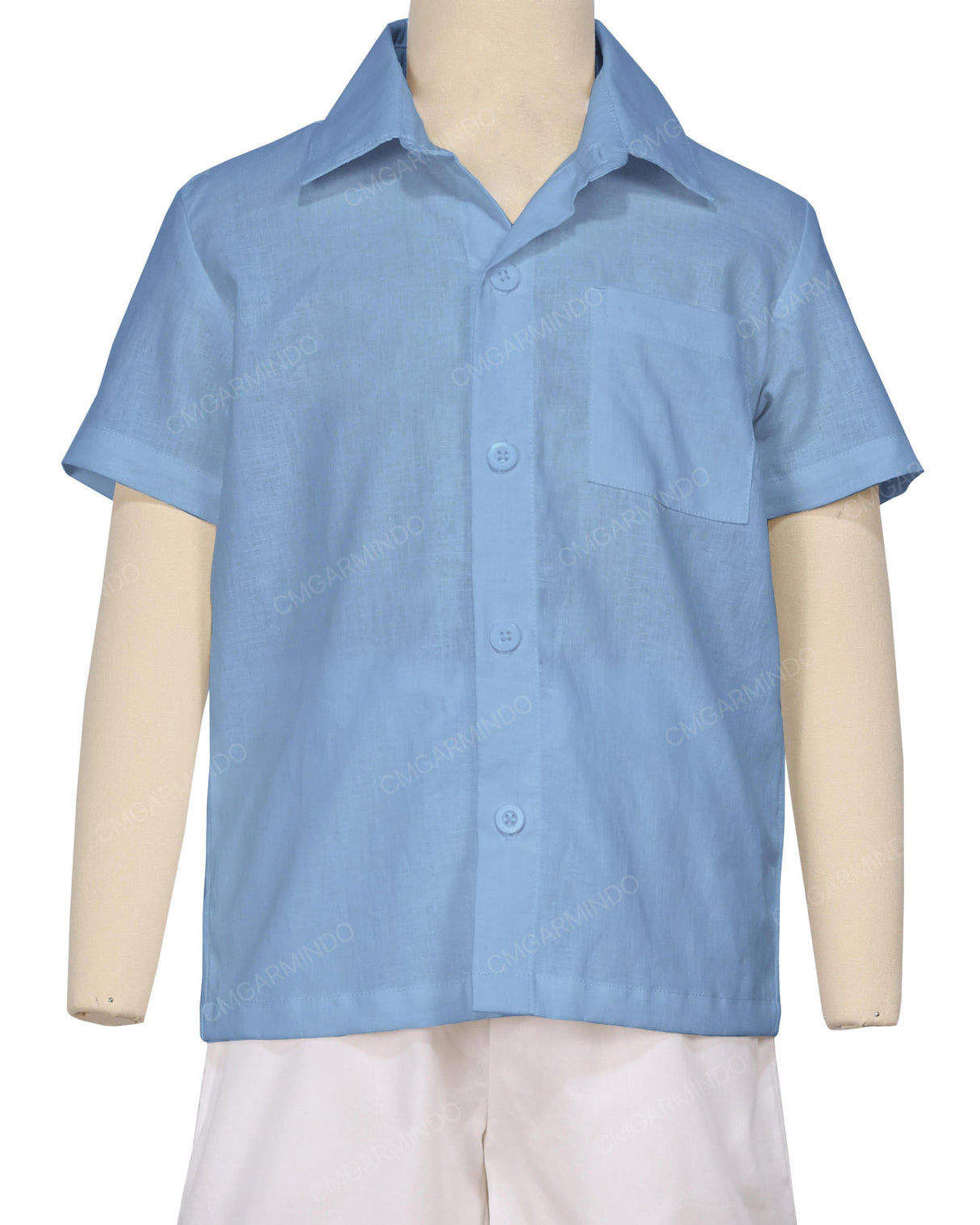 Regular Short Sleeve Button Up Shirt