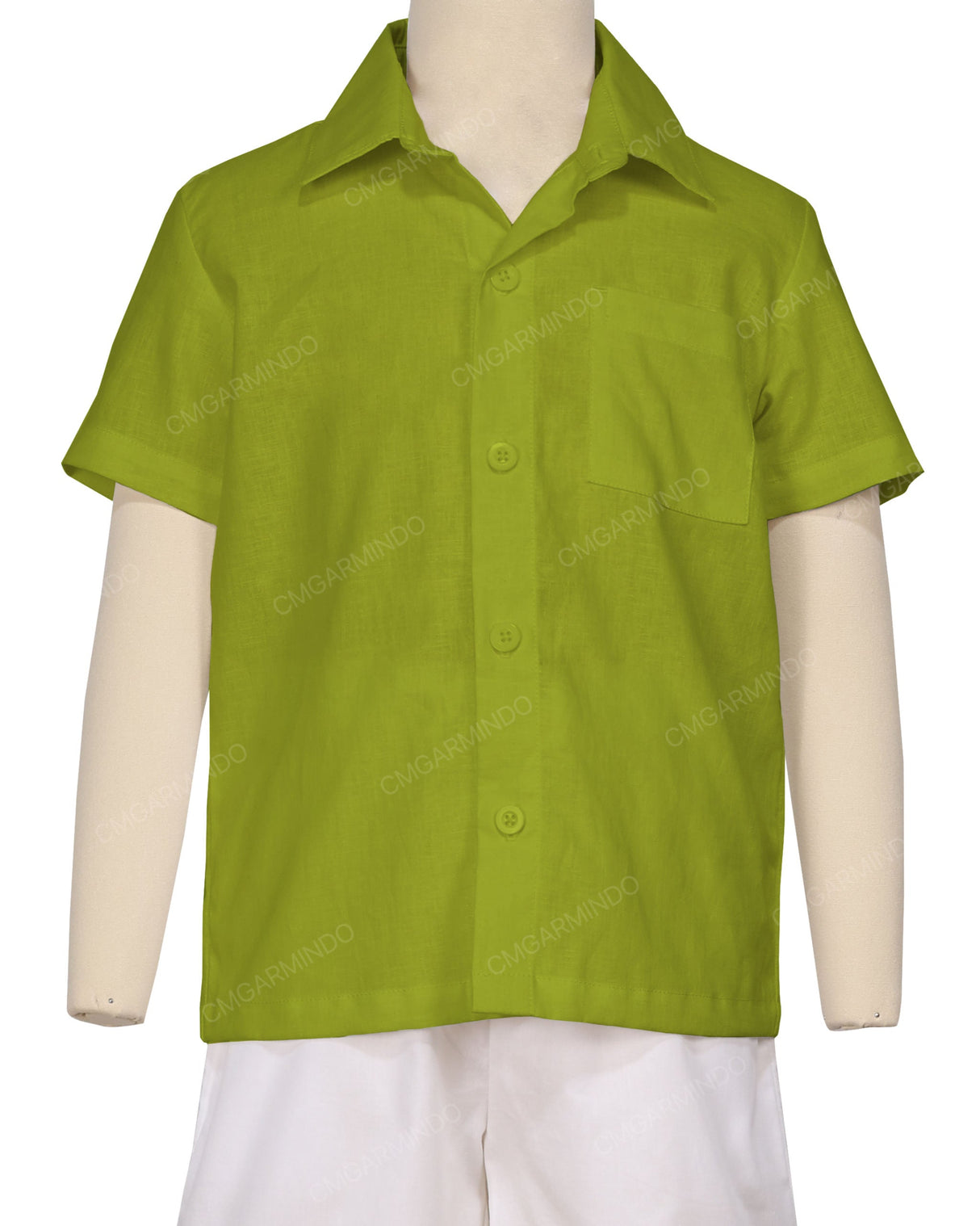 Regular Short Sleeve Button Up Shirt