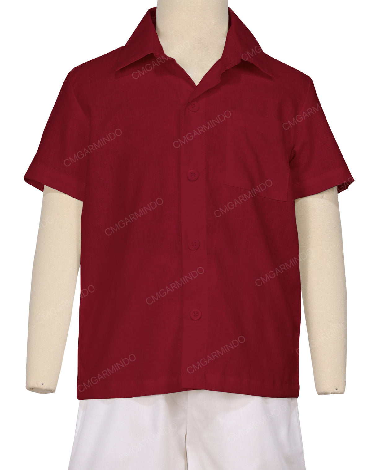 Regular Short Sleeve Button Up Shirt