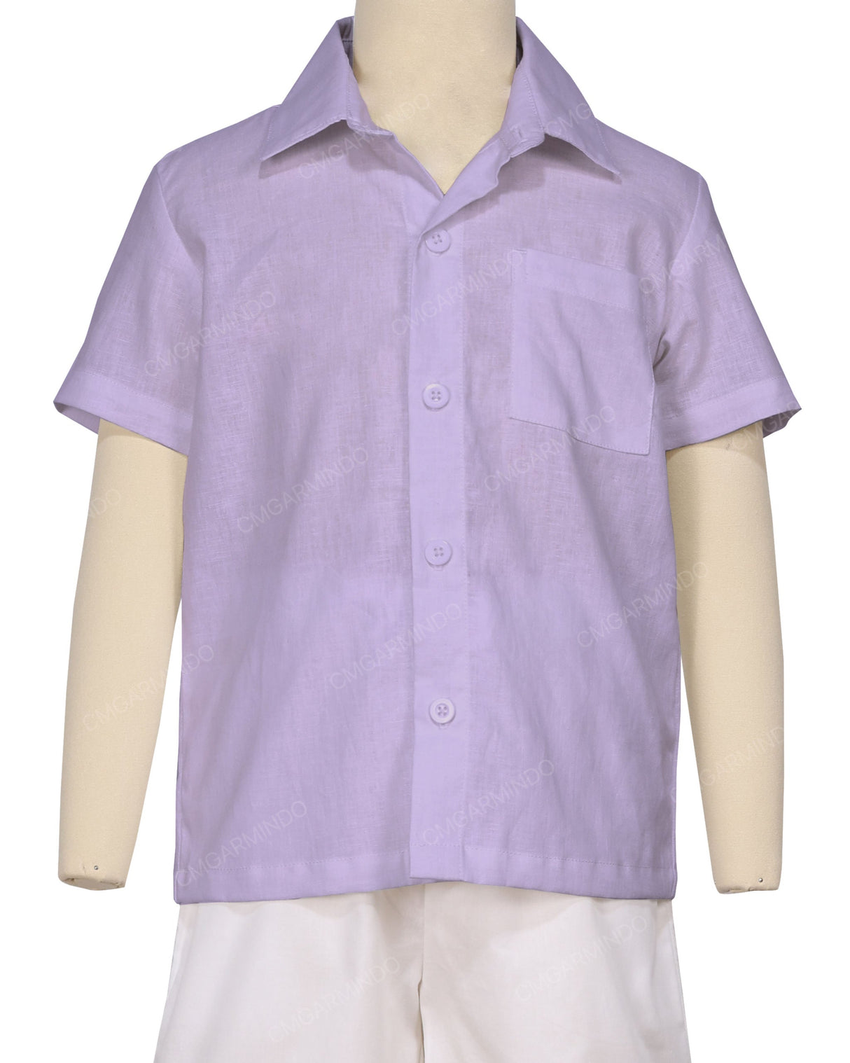 Regular Short Sleeve Button Up Shirt