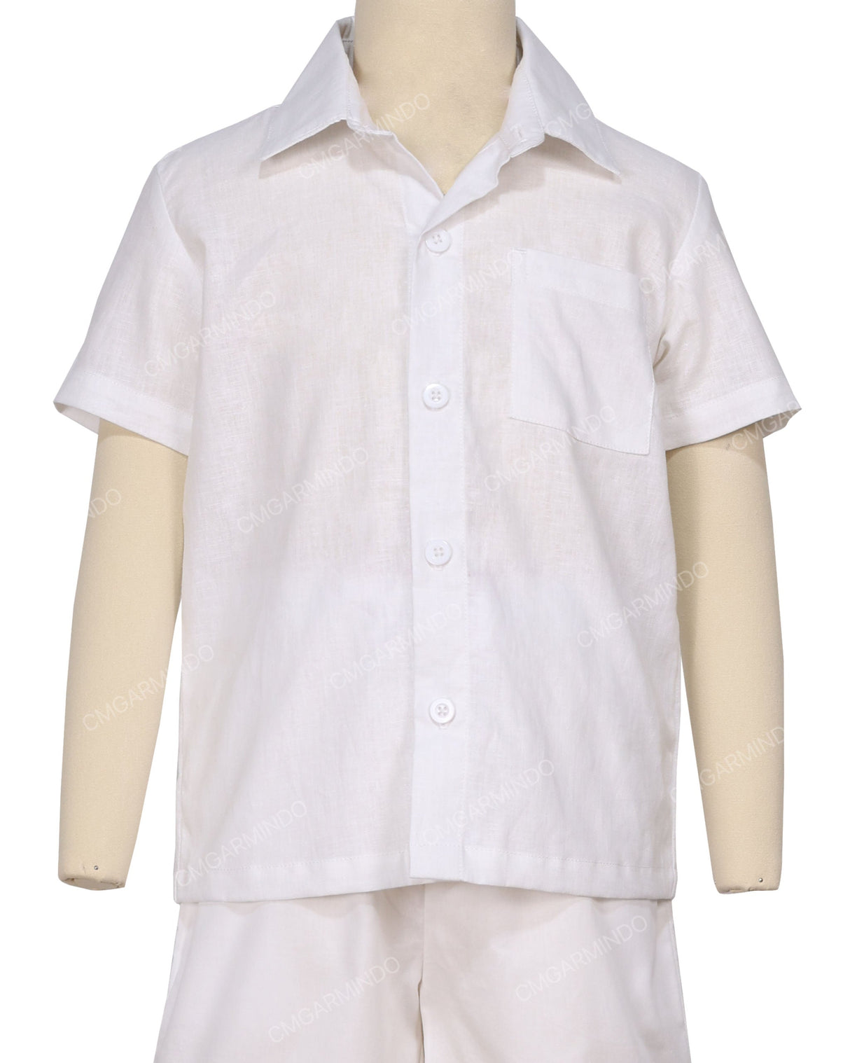 Regular Short Sleeve Button Up Shirt