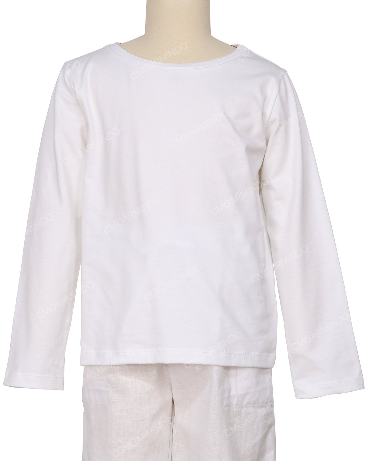 Relaxed Long Sleeve Boat Neck T-shirt