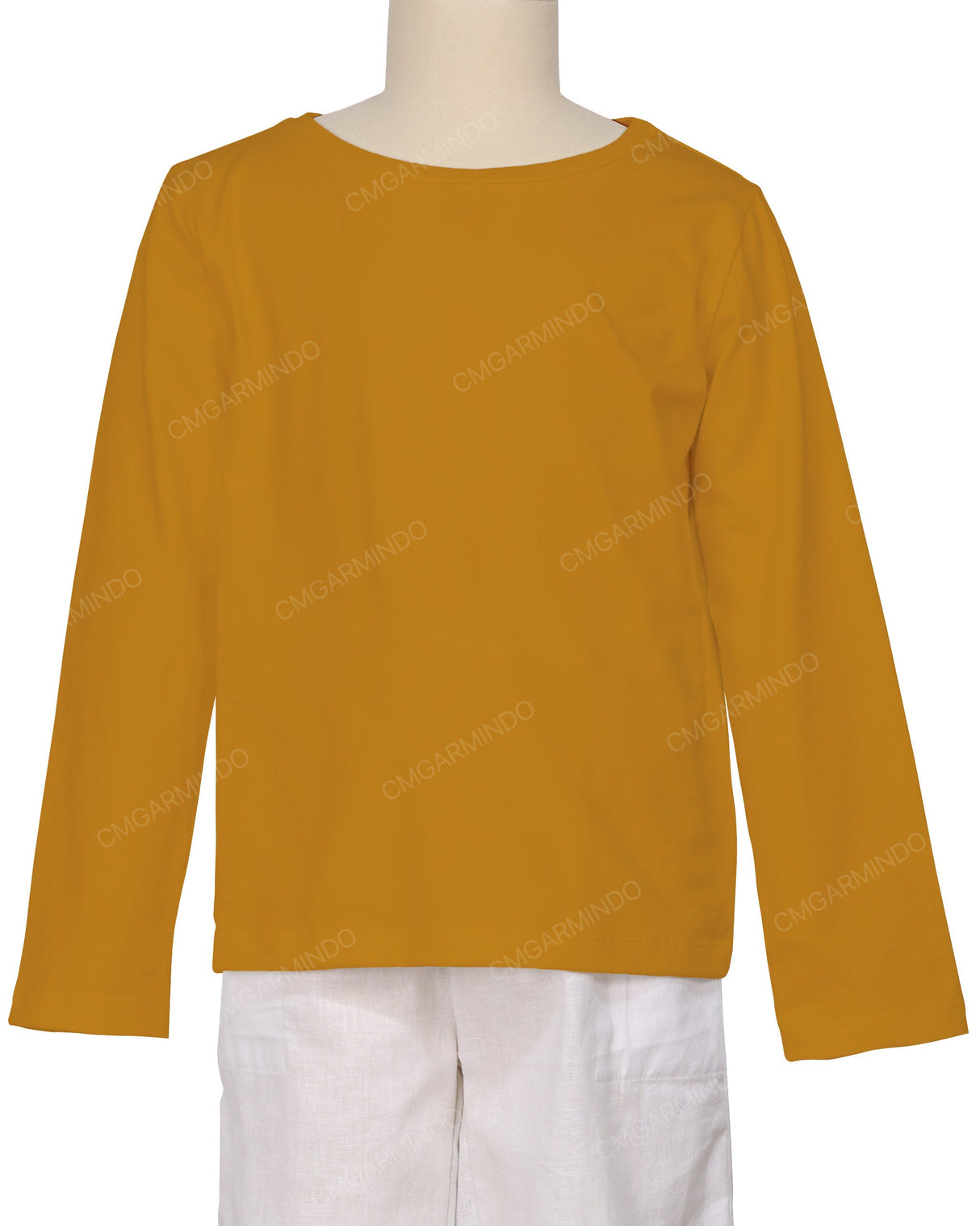 Relaxed Long Sleeve Boat Neck T-shirt