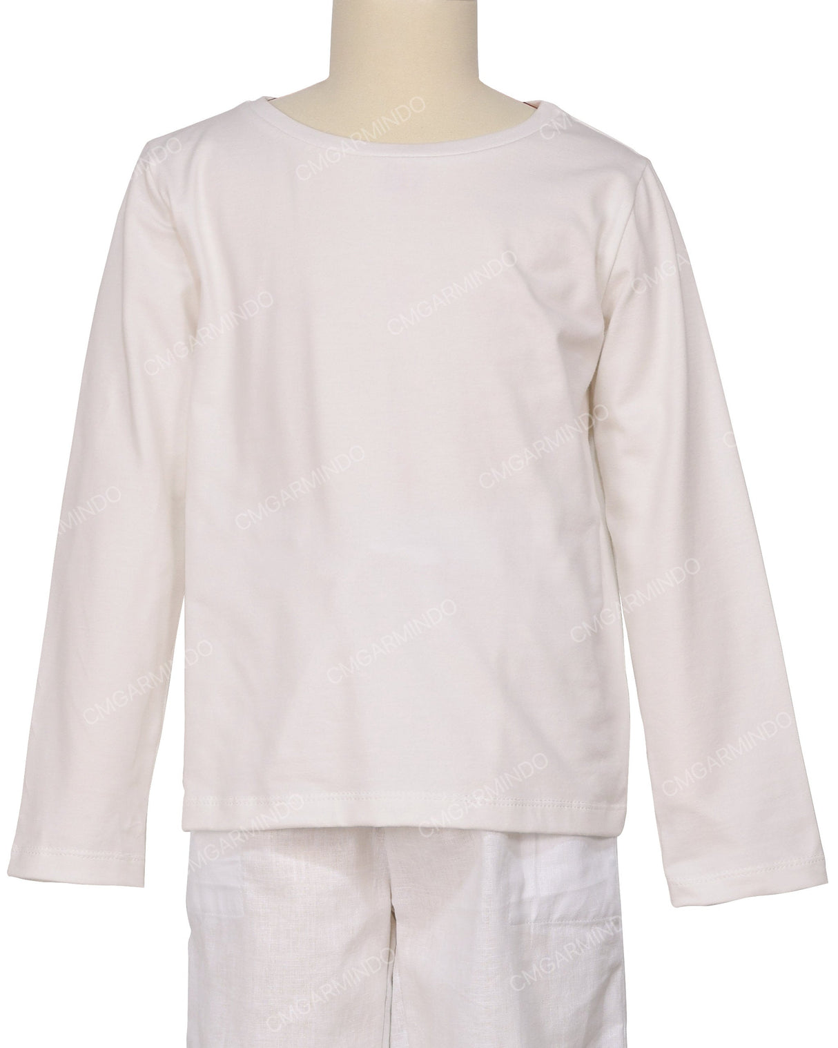 Relaxed Long Sleeve Boat Neck T-shirt