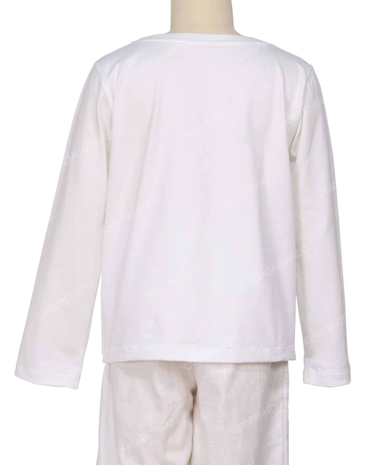 Relaxed Long Sleeve Boat Neck T-shirt