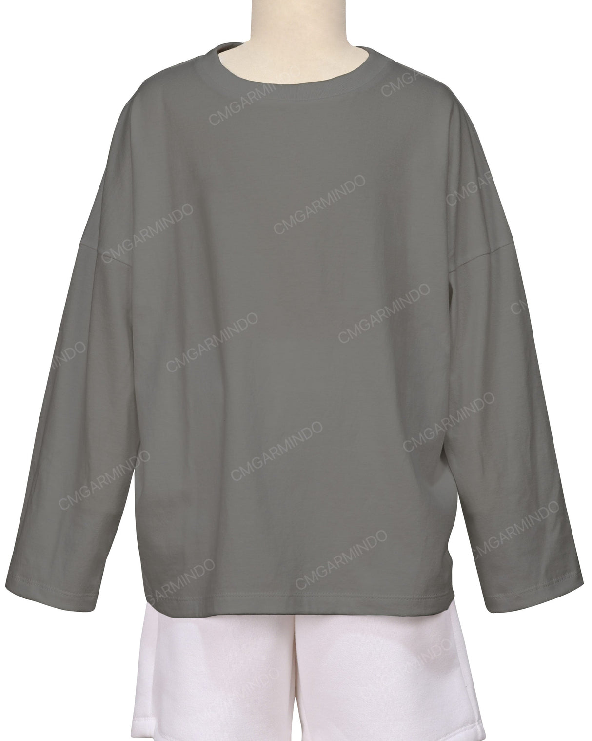 Oversized Drop Shoulder Long Sleeve T-Shirt