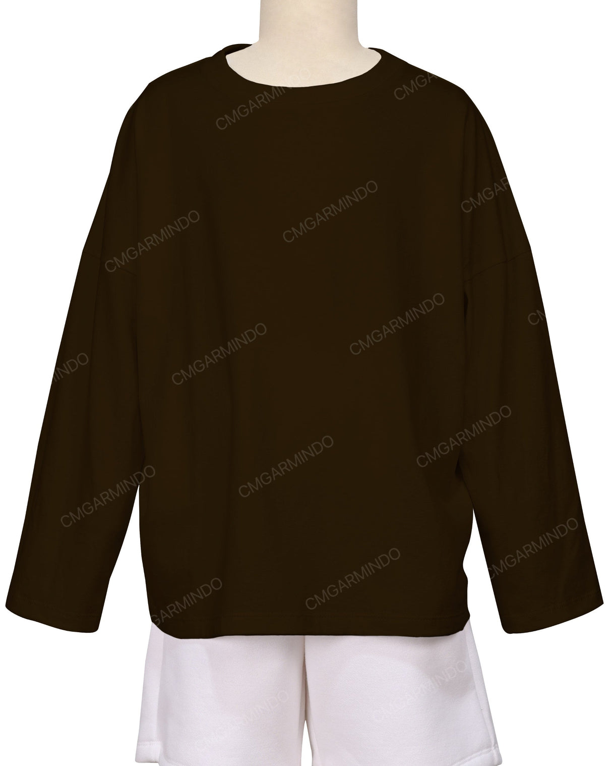 Oversized Drop Shoulder Long Sleeve T-Shirt