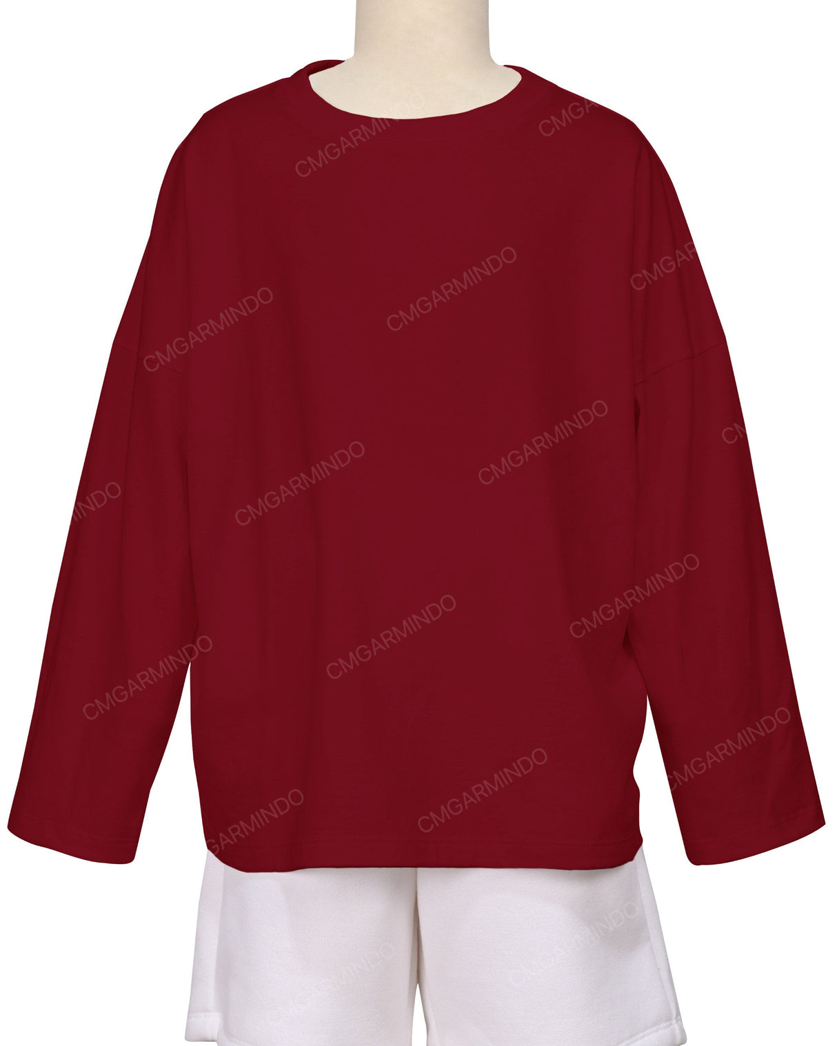 Oversized Drop Shoulder Long Sleeve T-Shirt