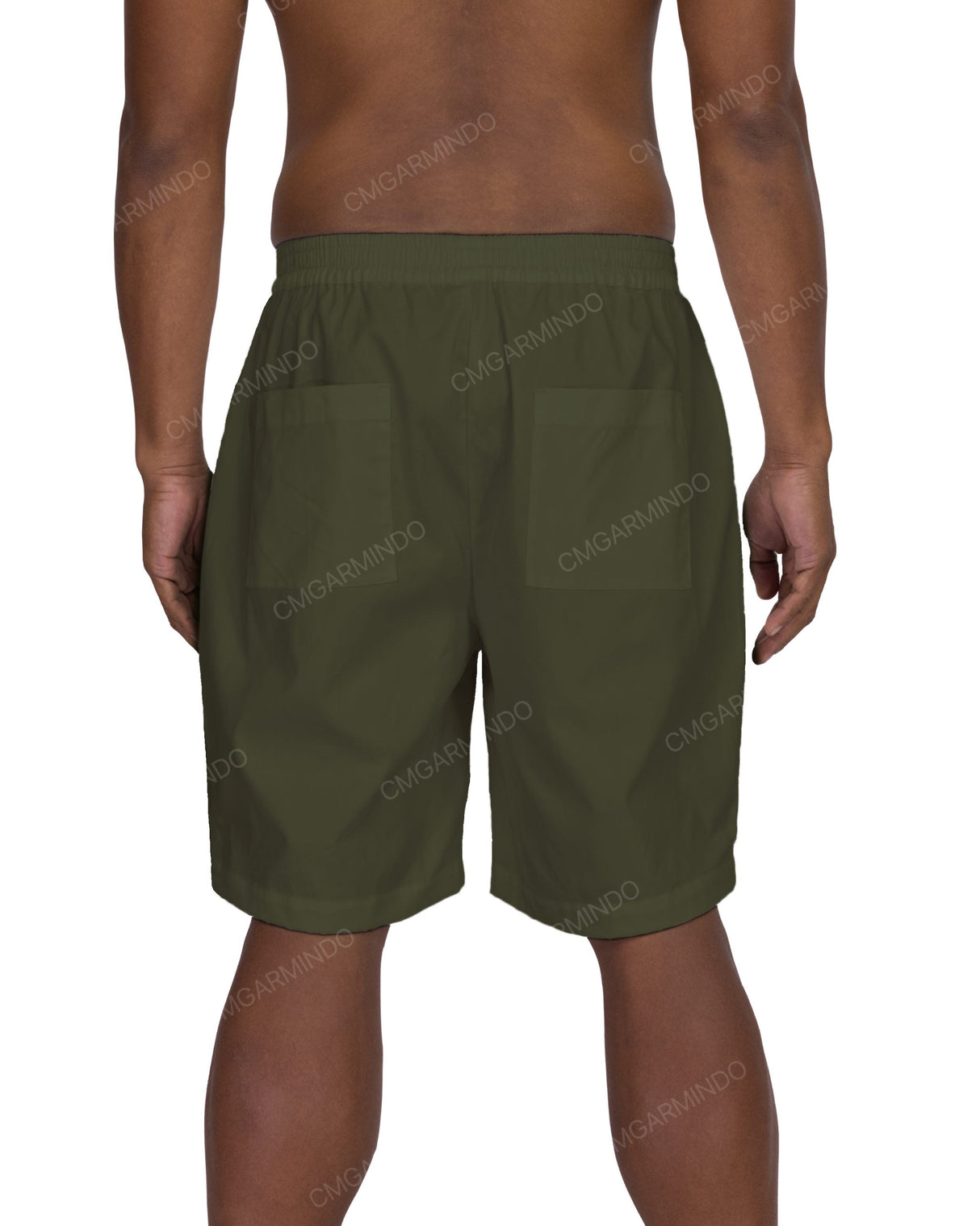 Relaxed Elastic Waist Shorts