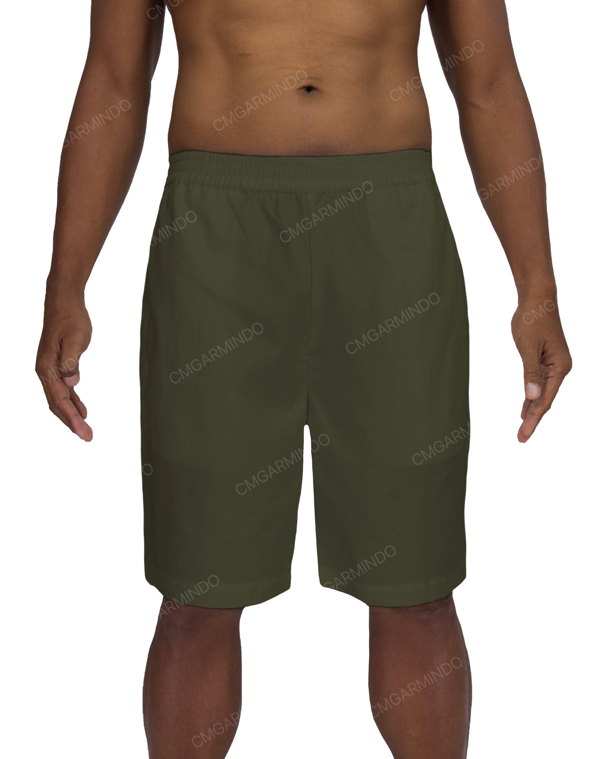 Relaxed Elastic Waist Shorts