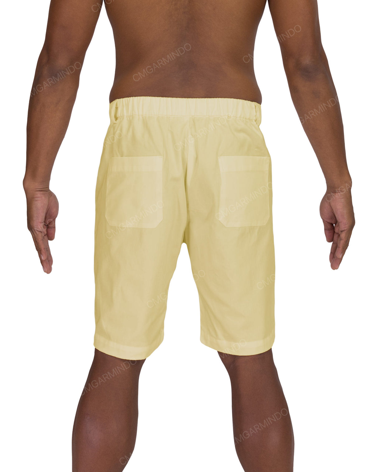 Slim Elastic Back Shorts