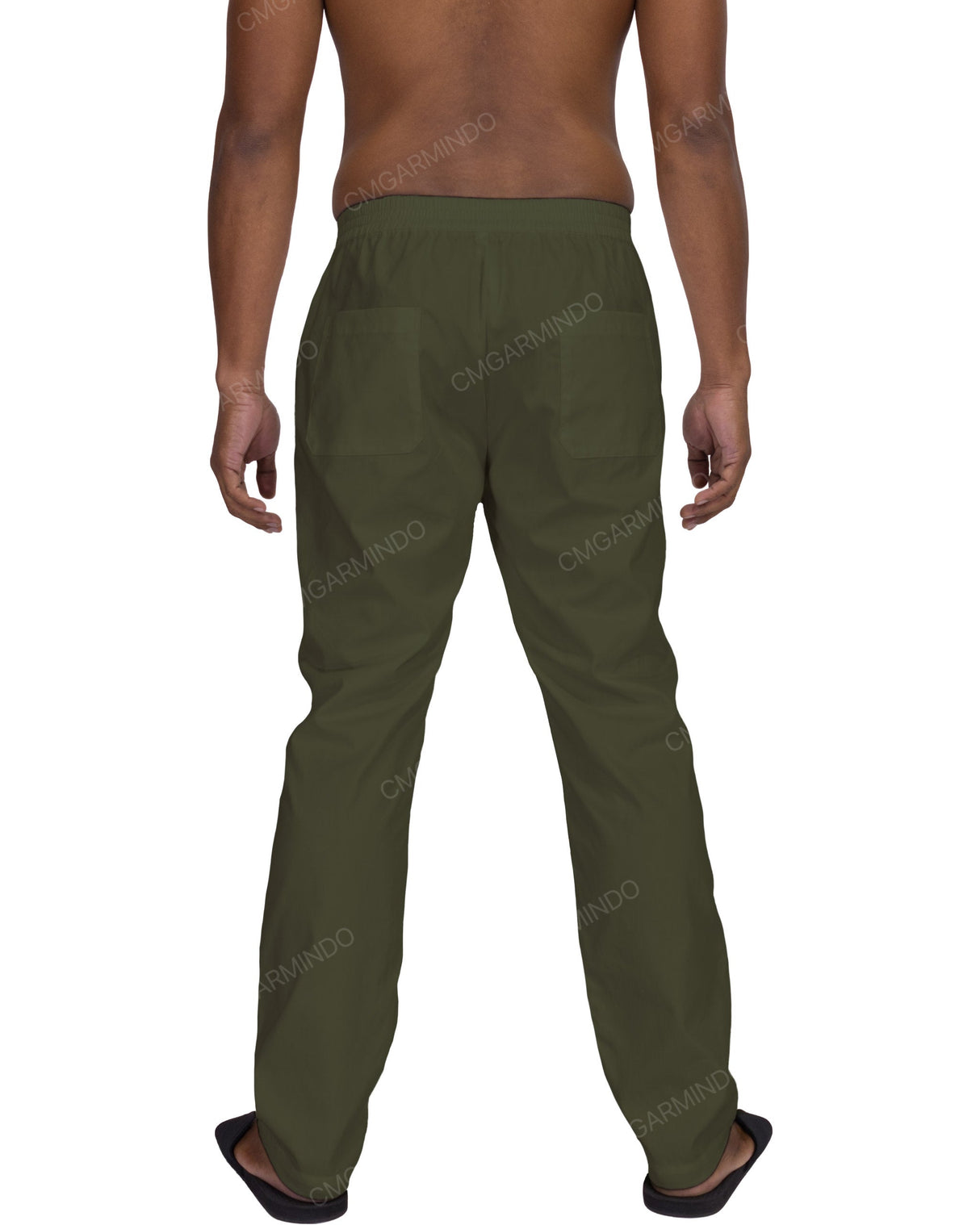 Slim Elastic Back Pants