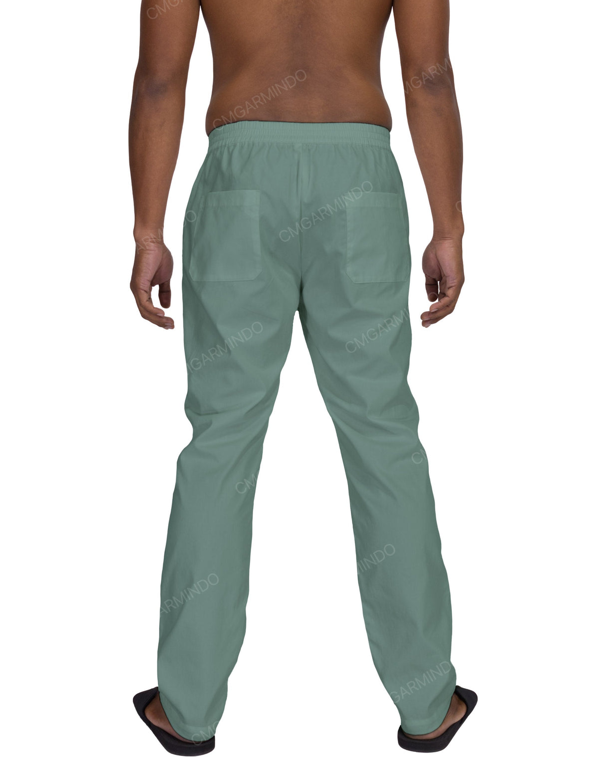 Slim Elastic Back Pants