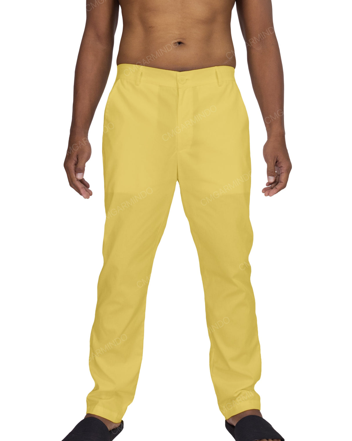 Slim Elastic Back Pants