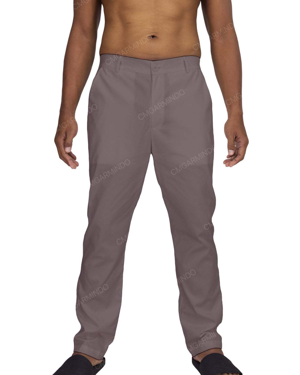 Slim Elastic Back Pants