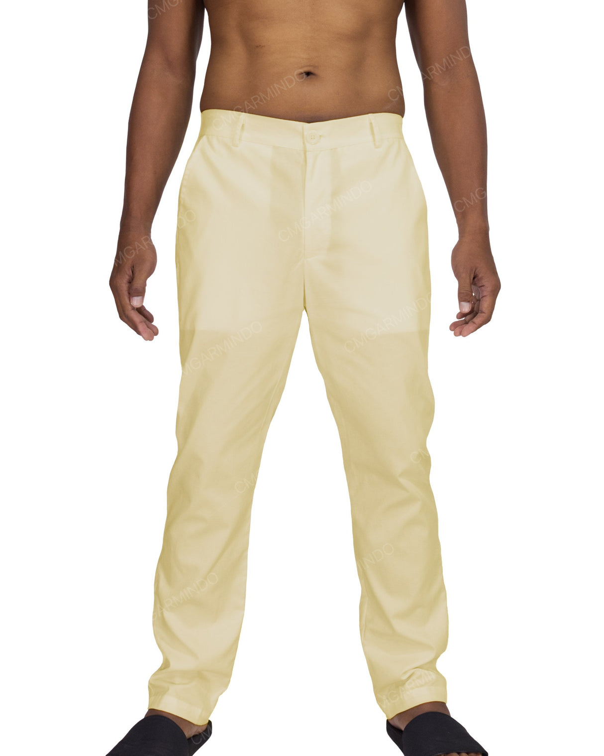 Slim Elastic Back Pants