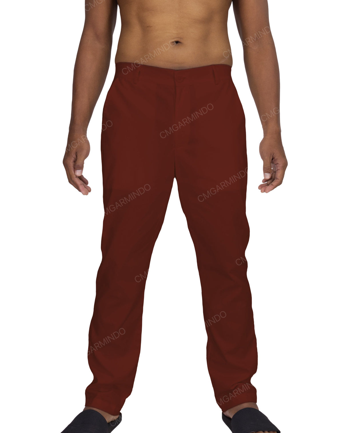 Slim Elastic Back Pants
