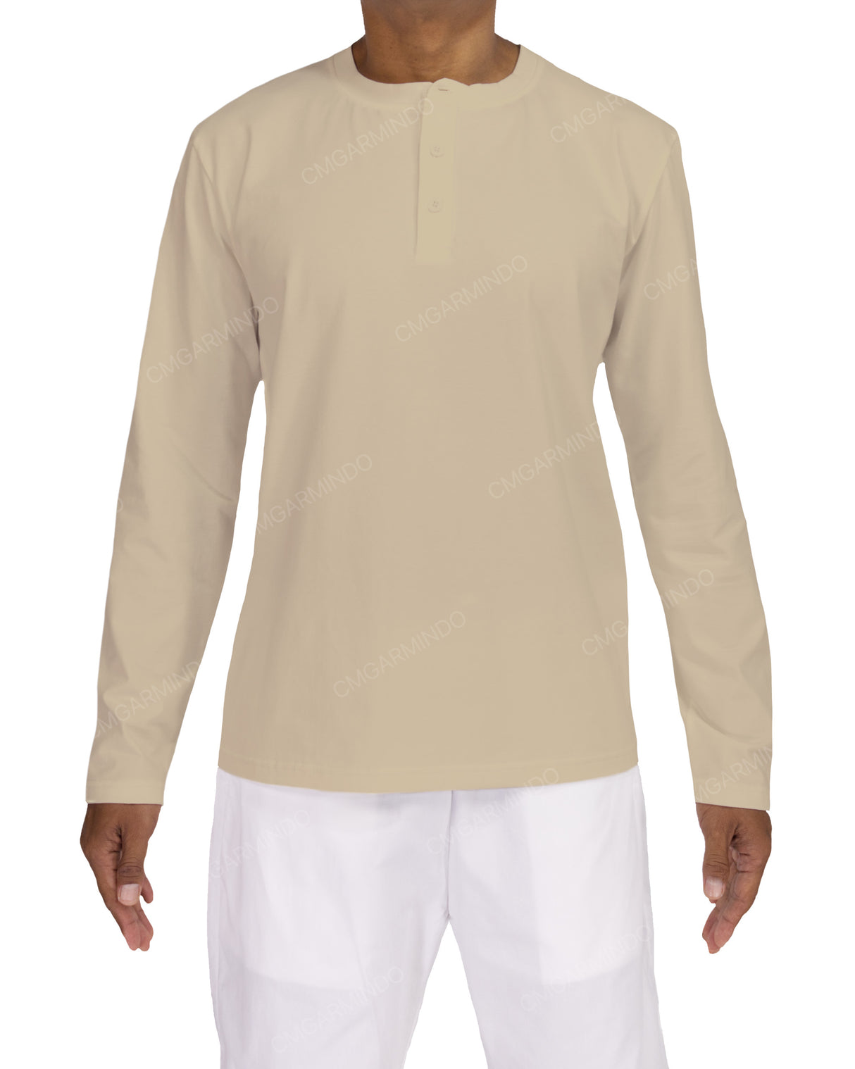 Long Sleeve Henley T-shirt