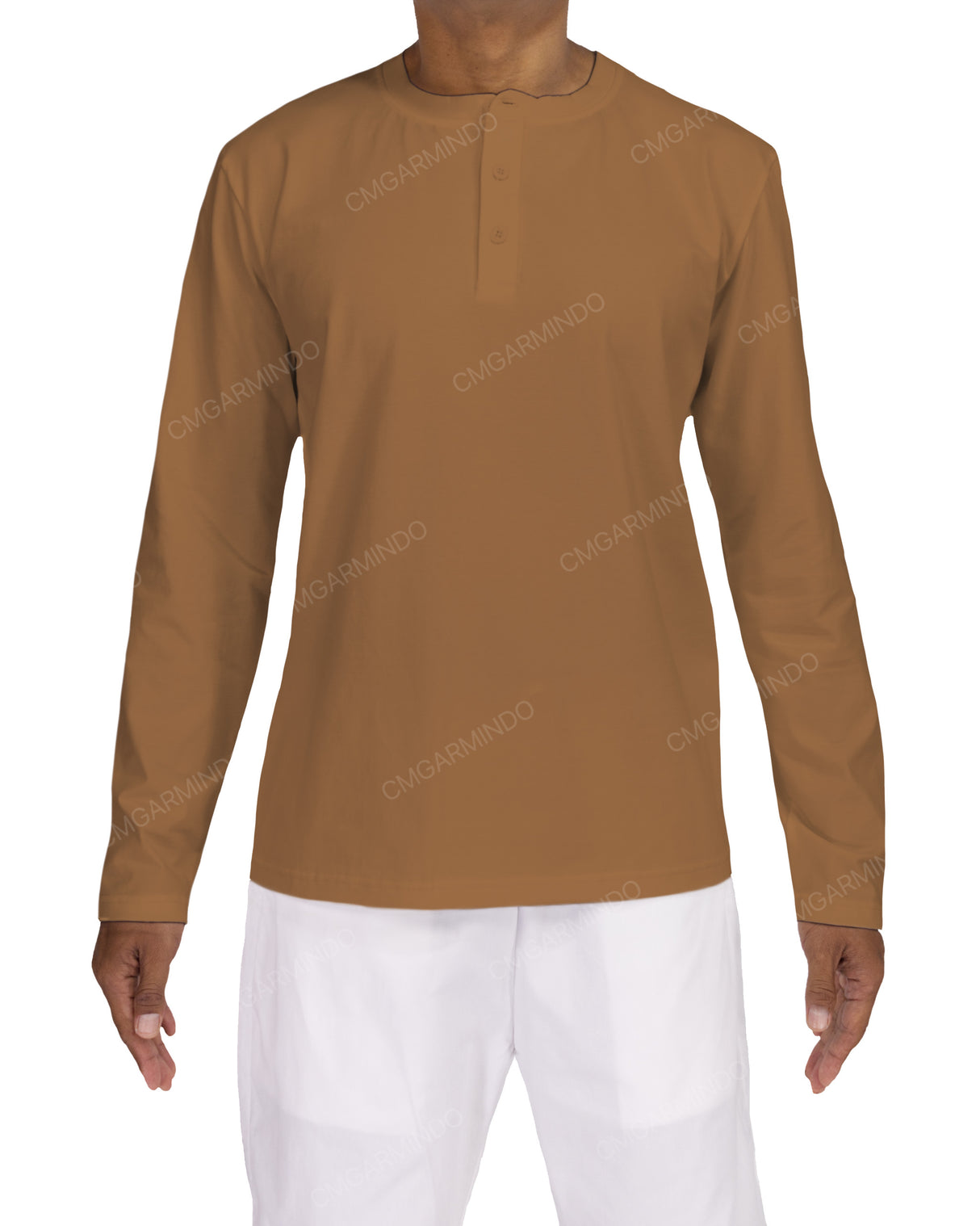 Long Sleeve Henley T-shirt
