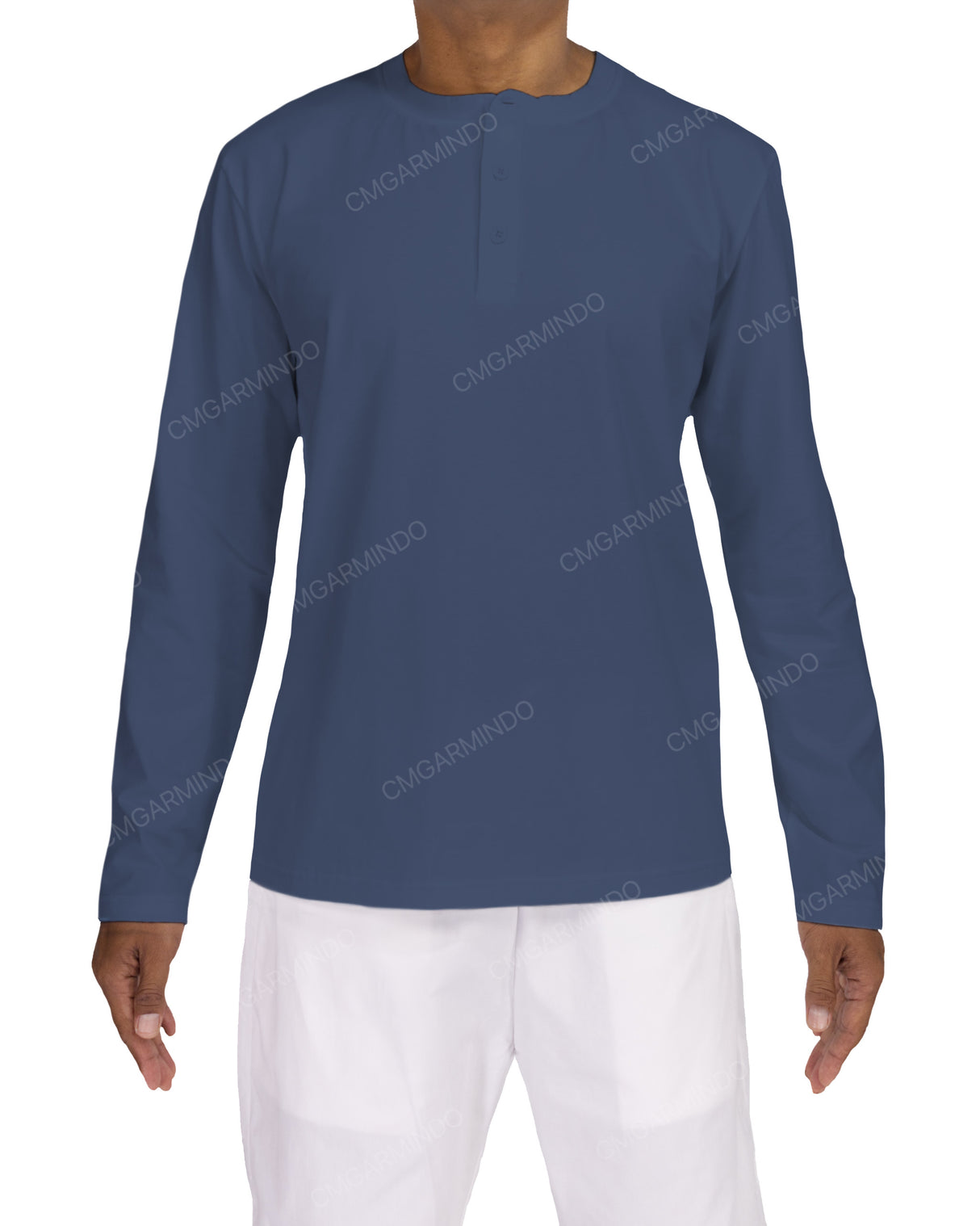 Long Sleeve Henley T-shirt