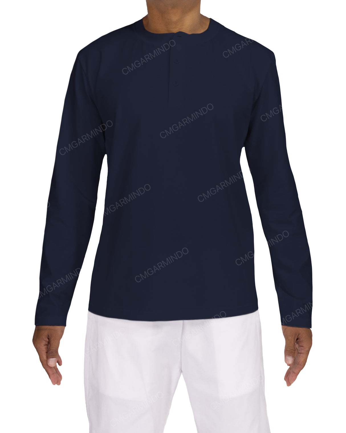 Long Sleeve Henley T-shirt