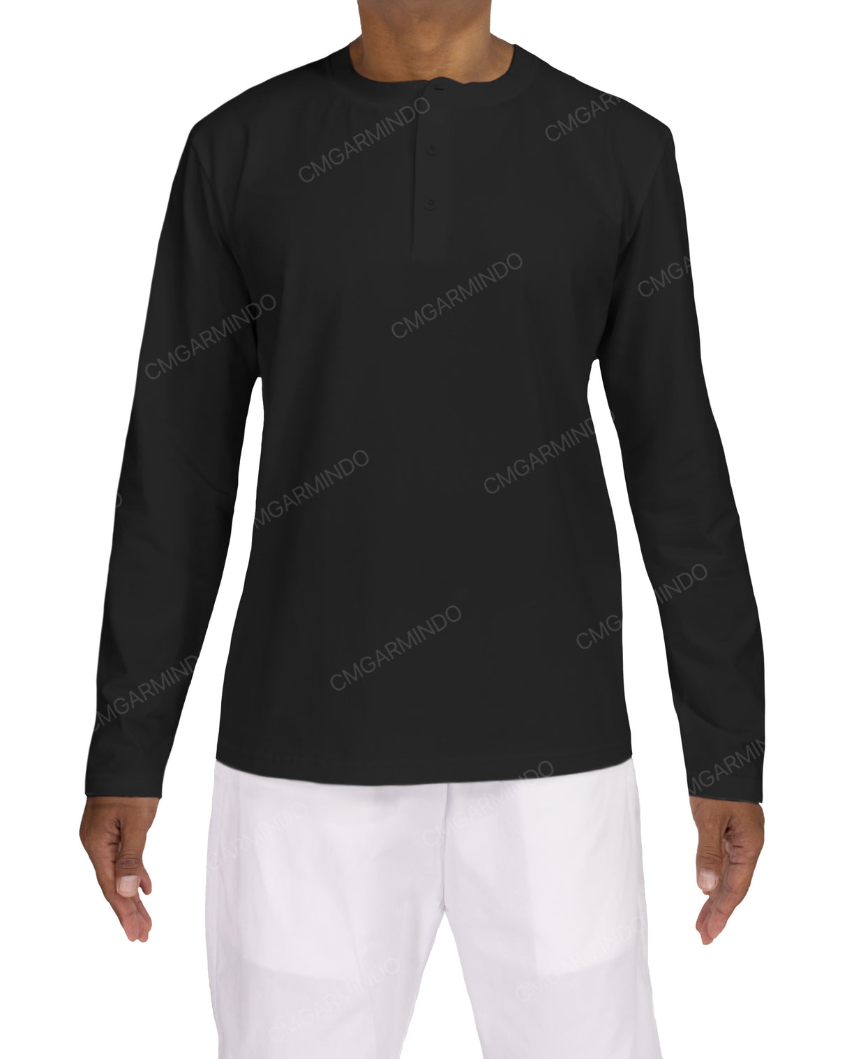 Long Sleeve Henley T-shirt
