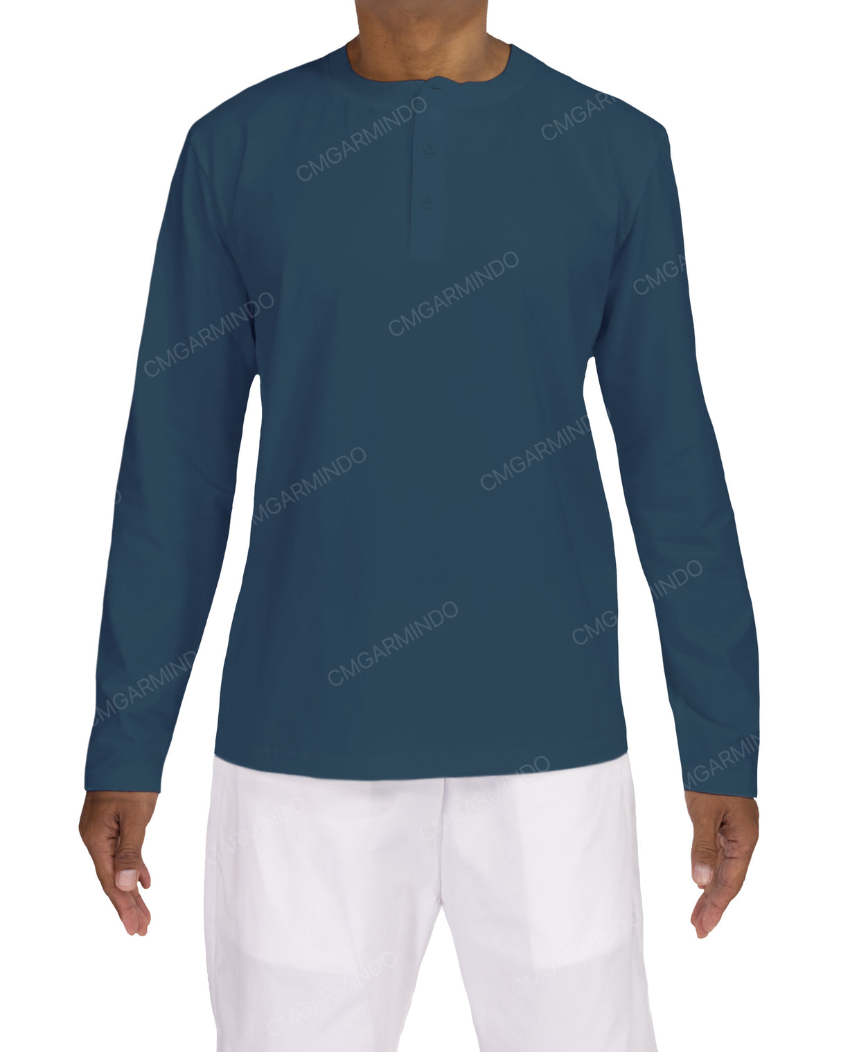 Long Sleeve Henley T-shirt