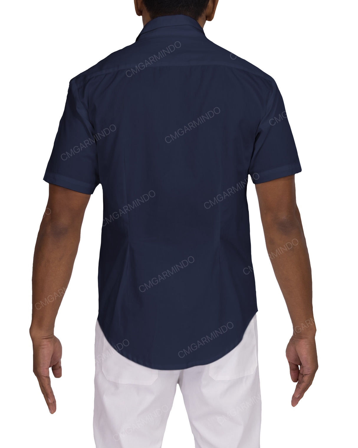 Fitted Short Sleeve Button Up Shirt