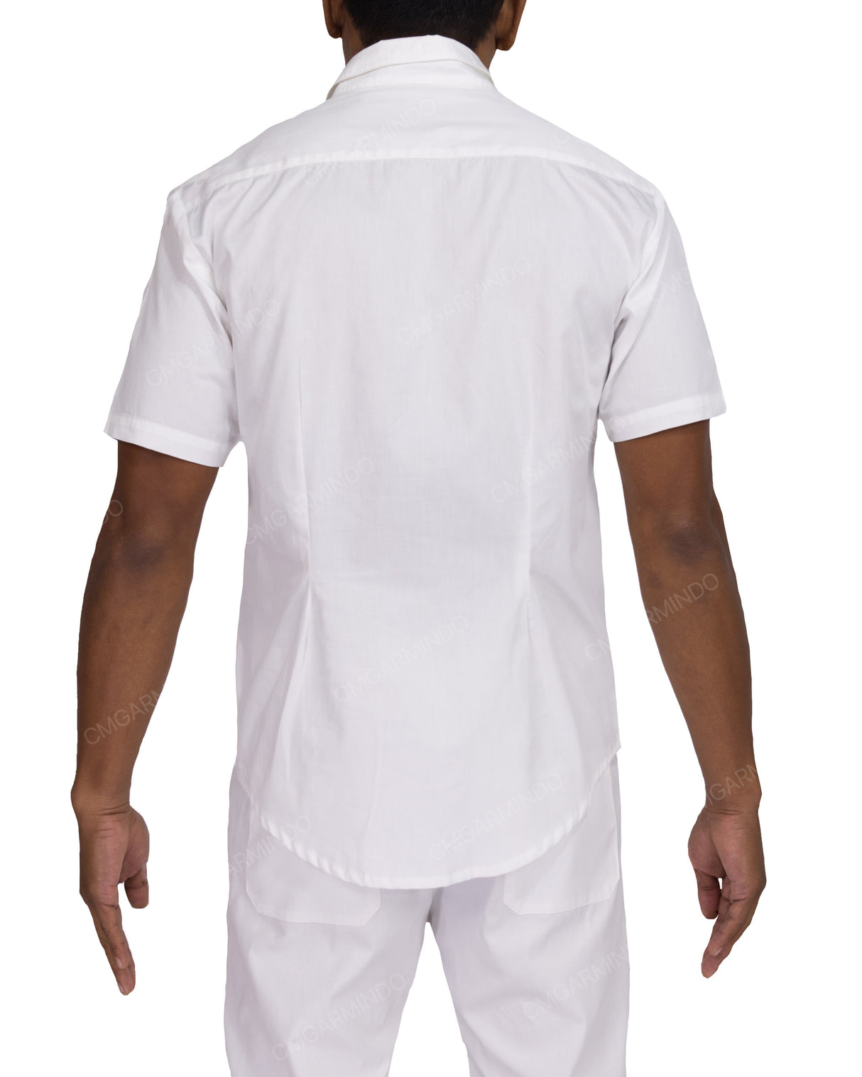 Fitted Short Sleeve Button Up Shirt
