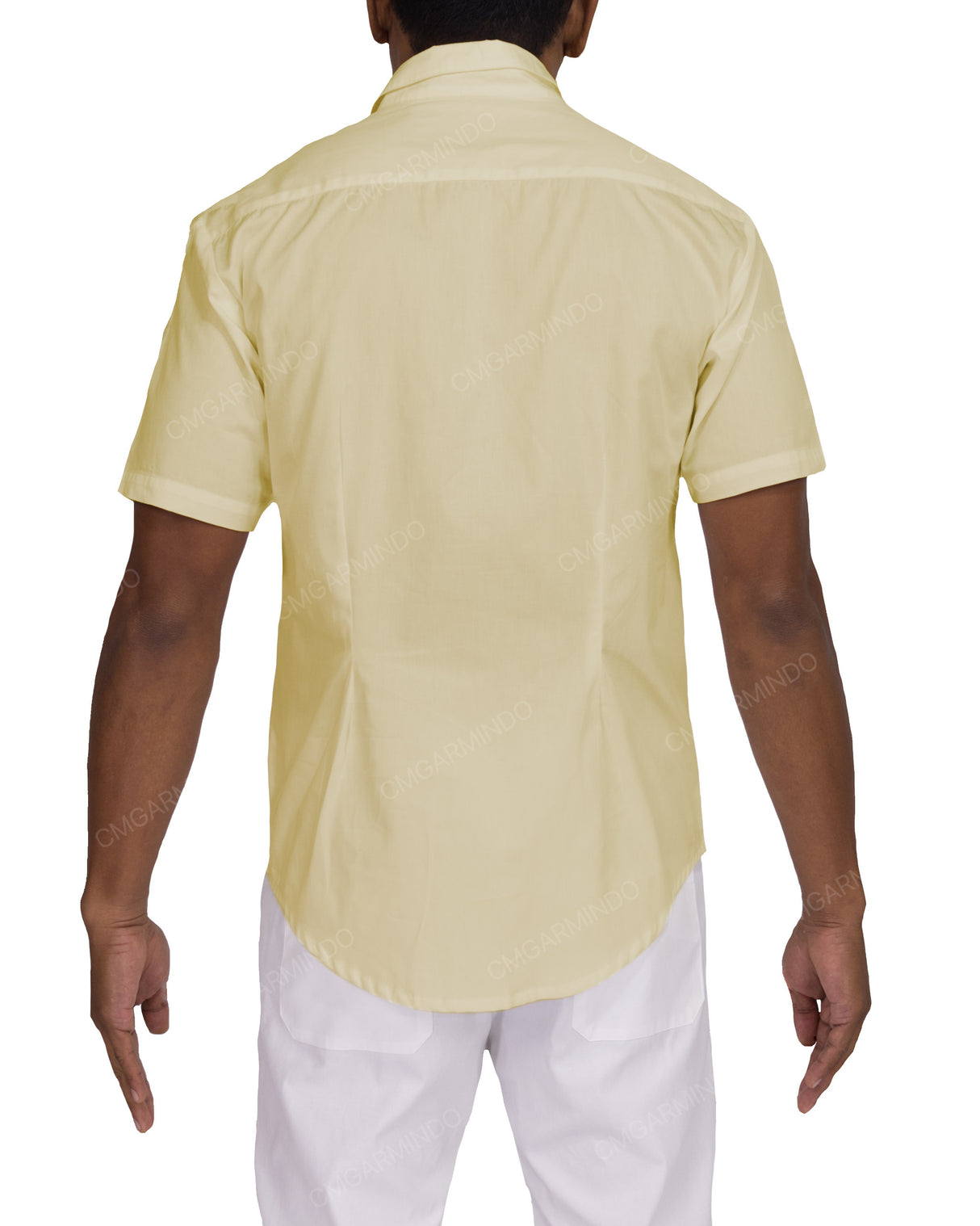 Fitted Short Sleeve Button Up Shirt