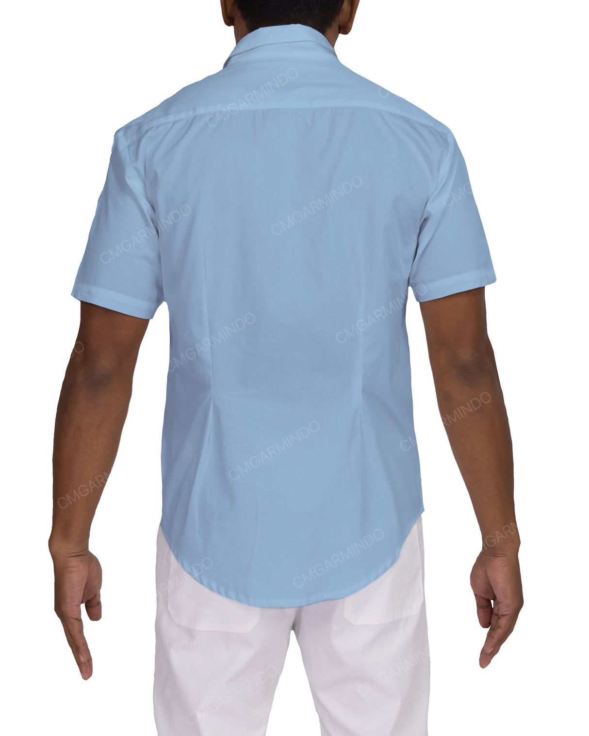 Fitted Short Sleeve Button Up Shirt