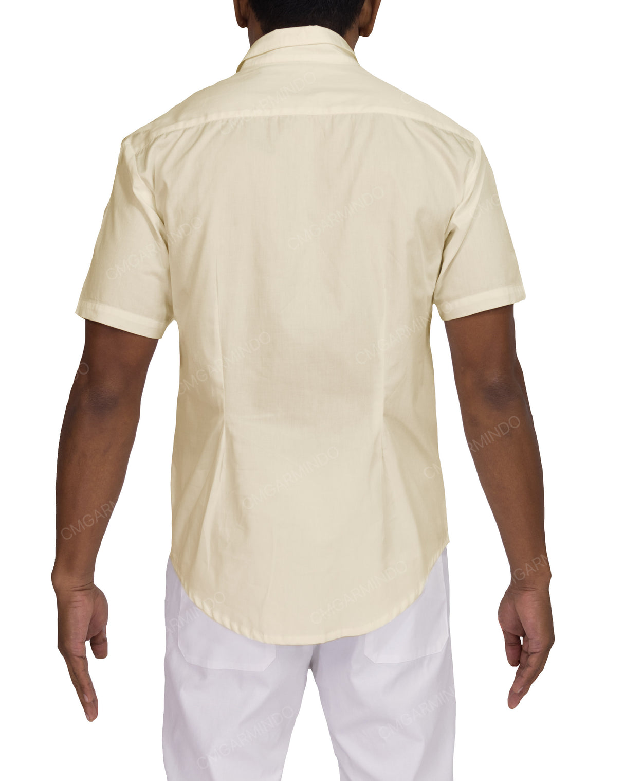 Fitted Short Sleeve Button Up Shirt