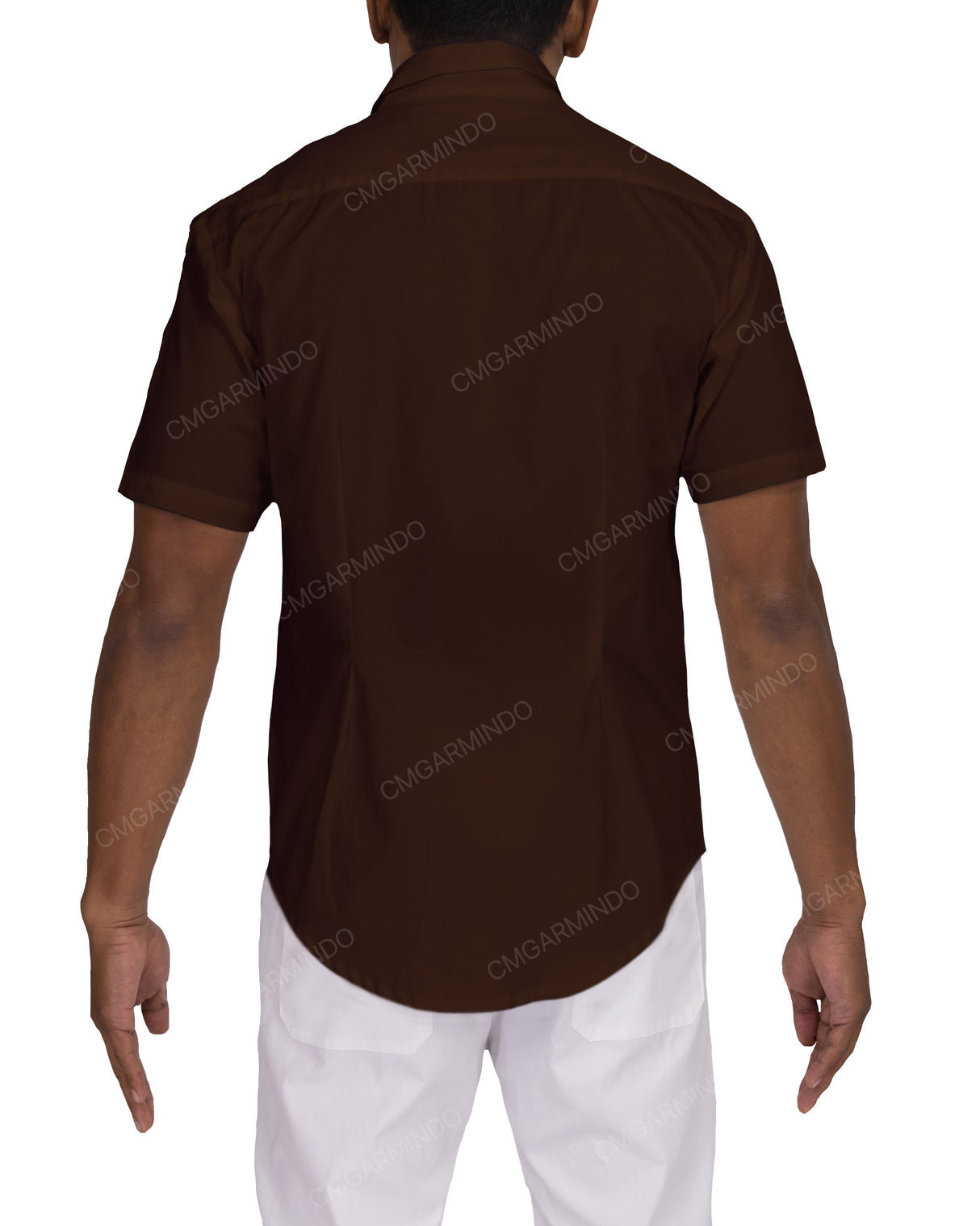 Fitted Short Sleeve Button Up Shirt