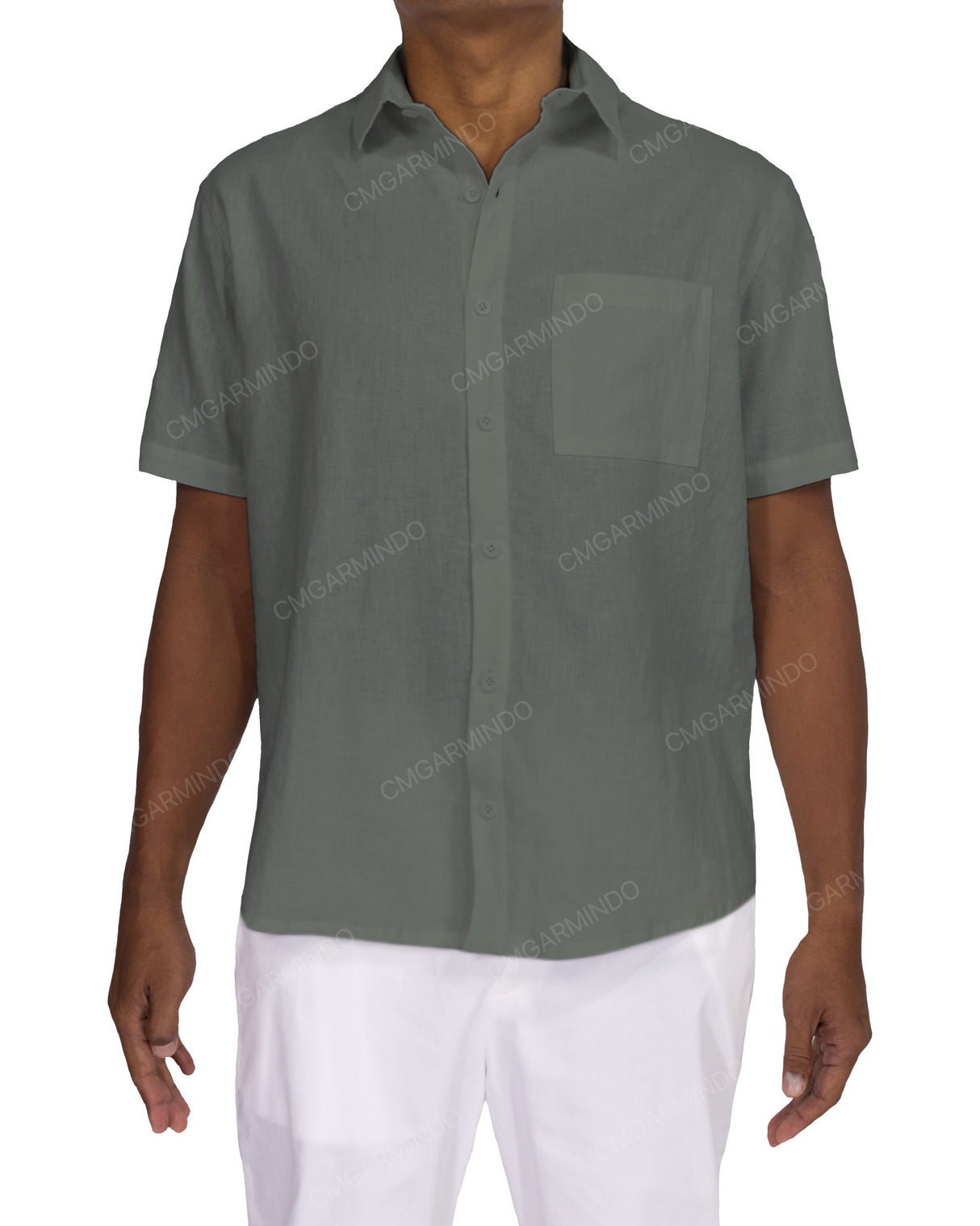 Relaxed Short Sleeve Button Up Shirt