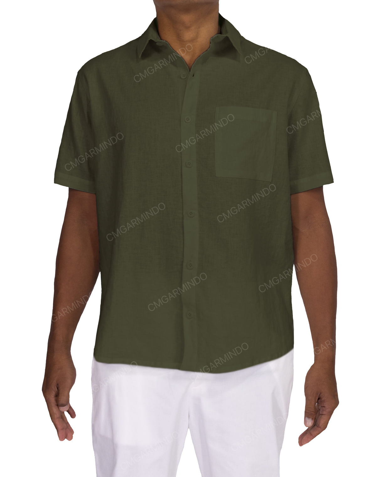 Relaxed Short Sleeve Button Up Shirt